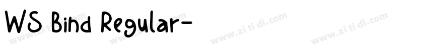 WS Bind Regular字体转换